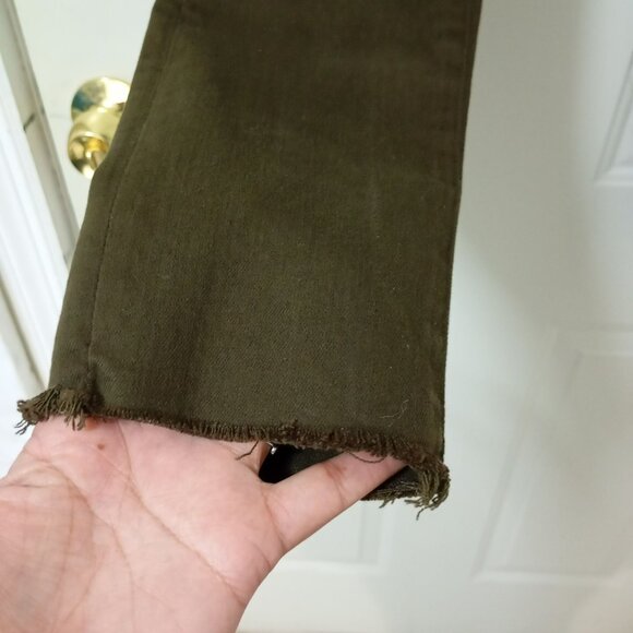 AG Adriano Goldschmied The Legging Ankle Skinny Jeans 27R olive green Womens - Picture 14 of 14